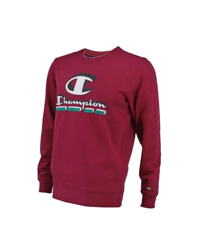 Bluza męska Champion CREWNECK SWEATSHIRT 216641VS516 Czerwona - Sklep online Mastersport