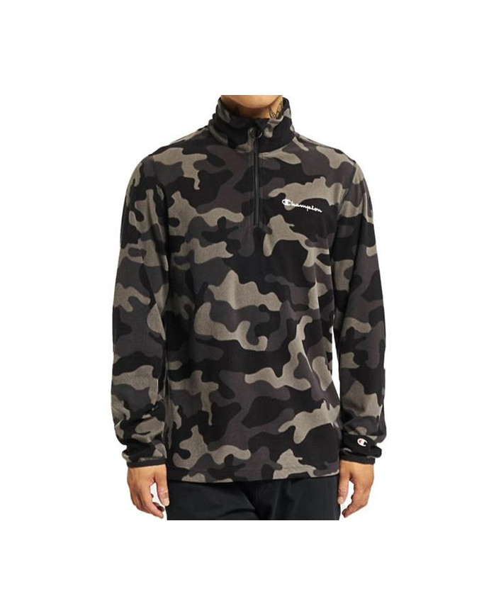 Bluza męska Champion HALF ZIP TOP 216696EL519 Zielona - Sklep online Mastersport