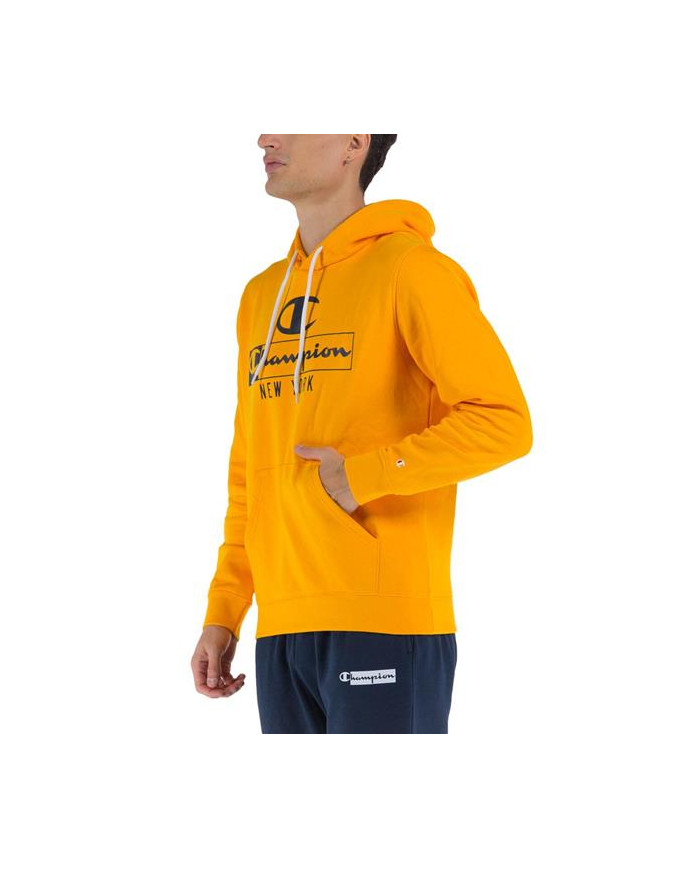 Bluza męska Champion HOODED SWEATSHIRT 217994YS113 Żółta - Sklep online Mastersport