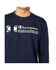 Bluza męska Champion CREWNECK SWEATSHIRT 217995BS501 Niebieska - Sklep online Mastersport