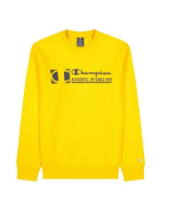 Bluza męska Champion CREWNECK SWEATSHIRT 217995YS113 Żółta - Sklep online Mastersport