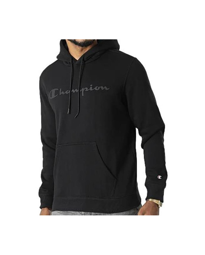 Bluza męska Champion HOODED SWEATSHIRT 218282KK002 Czarna - Sklep online Mastersport