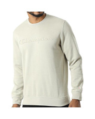 Bluza męska Champion CREWNECK SWEATSHIRT 218283ES066 Beżowa - Sklep online Mastersport