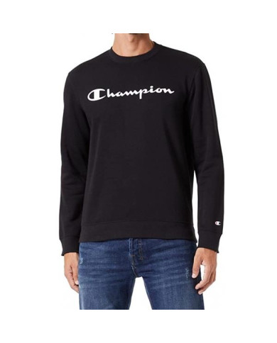 Bluza męska Champion CREWNECK SWEATSHIRT 218283KK001 Czarna - Sklep online Mastersport