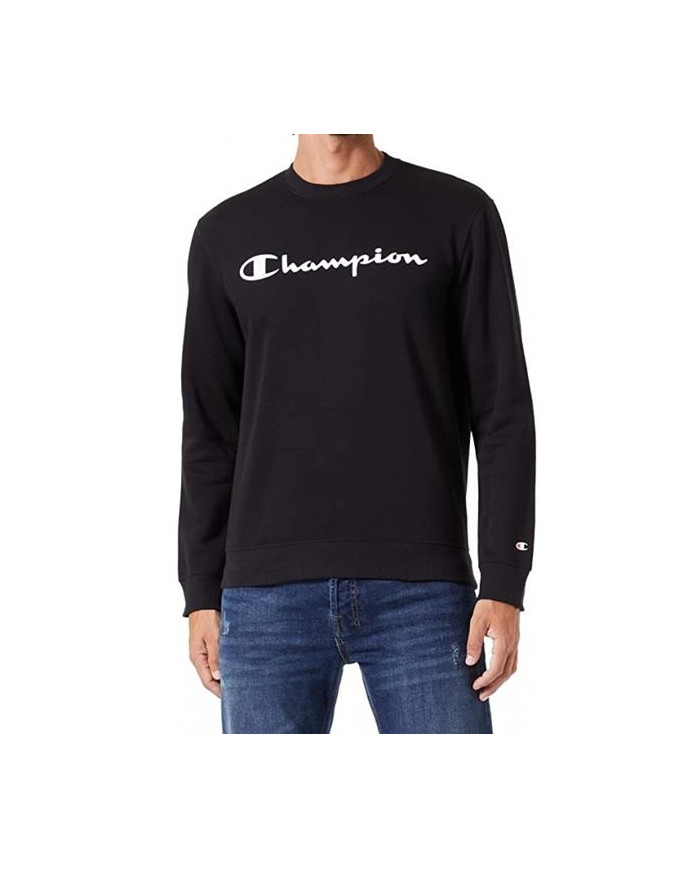 Bluza męska Champion CREWNECK SWEATSHIRT 218283KK001 Czarna - Sklep online Mastersport