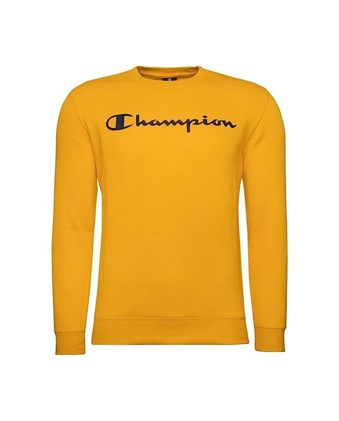 Bluza męska Champion CREWNECK SWEATSHIRT 218283YS113 Żółta - Sklep online Mastersport