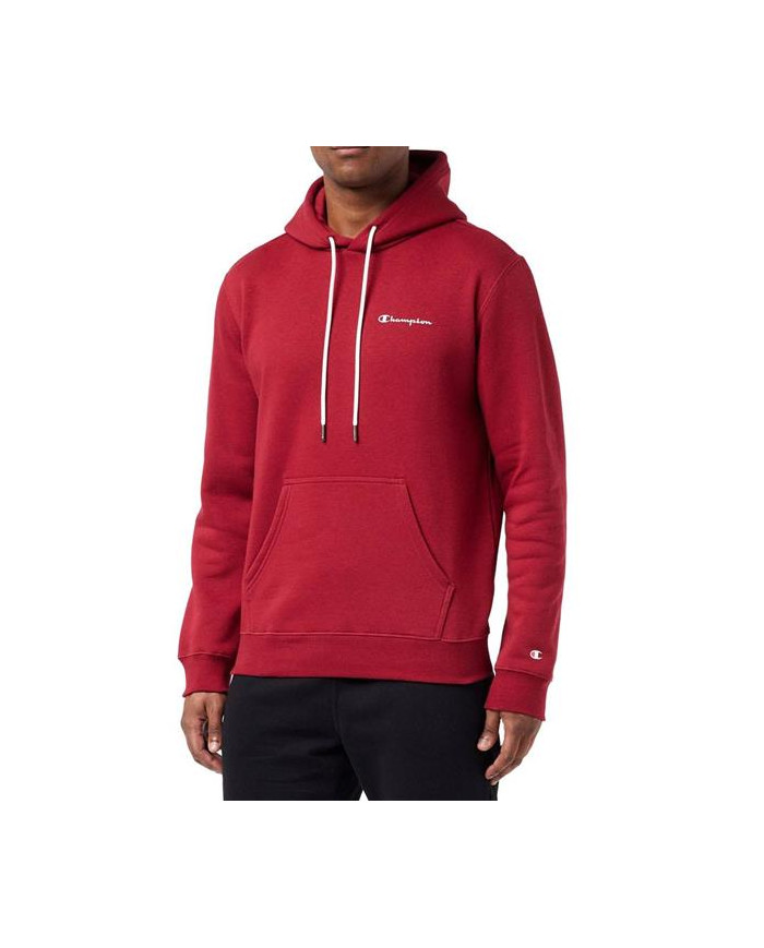 Bluza męska Champion HOODED SWEATSHIRT 218287RS506 Czerwona - Sklep online Mastersport