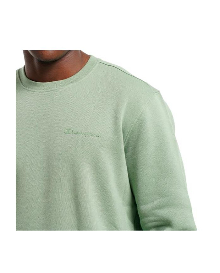 Bluza męska Champion CREWNECK SWEATSHIRT 218288GS088 Zielona - Sklep online Mastersport