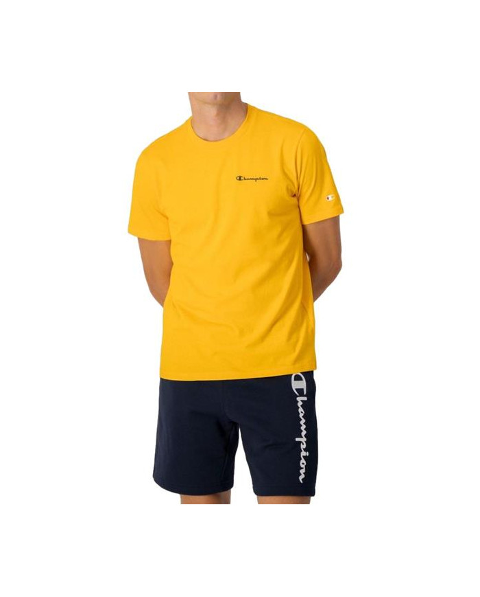 Koszulka męska Champion CREWNECK T-SHIRT 218292YS113 Żółta - Sklep online Mastersport