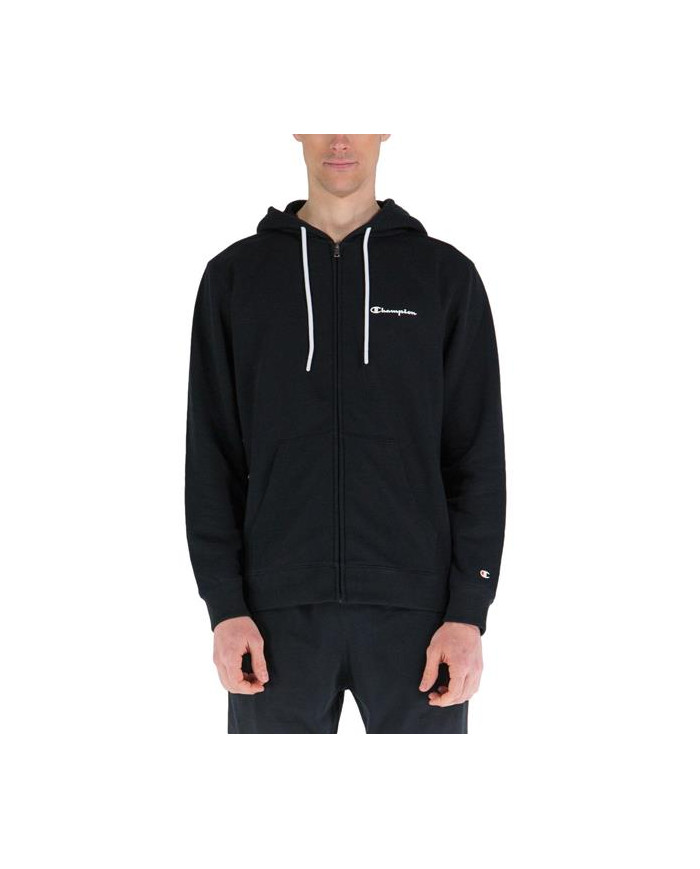Bluza męska Champion HOODED FULL ZIP SWEATSHIRT 218537KK001 Czarna - Sklep online Mastersport