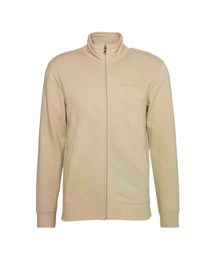 Bluza męska Champion FULL ZIP SWEATSHIRT 218538MS073 Beżowa - Sklep online Mastersport
