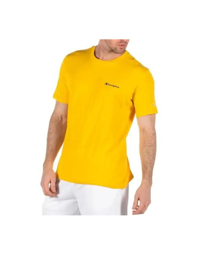 Koszulka męska Champion CREWNECK T-SHIRT 218539YS019 Żółta - Sklep online Mastersport