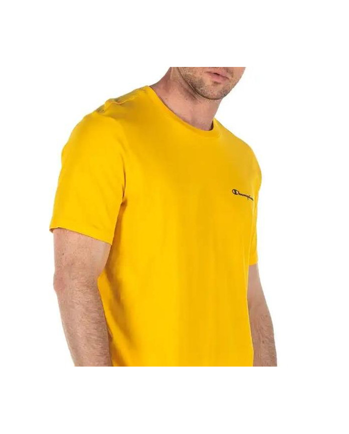Koszulka męska Champion CREWNECK T-SHIRT 218539YS019 Żółta - Sklep online Mastersport
