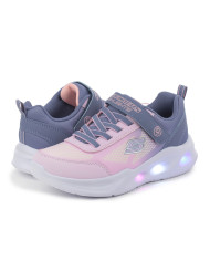 Buty dziecięce Skechers SOLA GLOW 303714LGYLP Różowe - Sklep online Mastersport