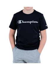 Koszulka dziecięca Champion CREWNECK T-SHIRT 305365KK001 Czarna - Sklep online Mastersport