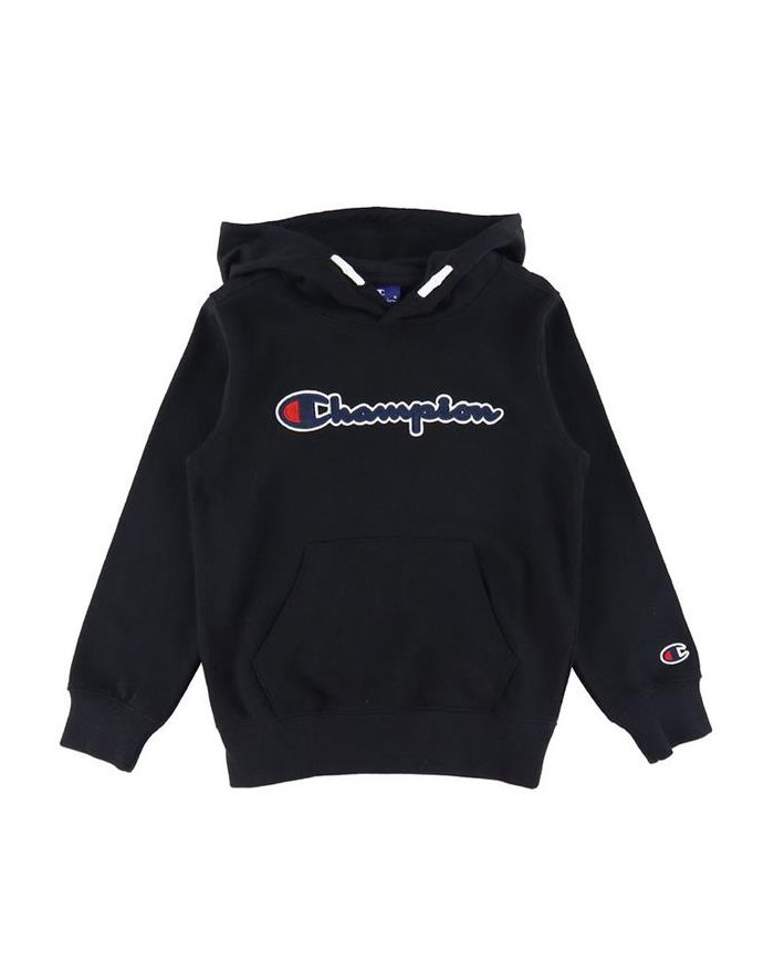 Bluza dziecięca Champion HOODED SWEATSHIRT 305765KK001 Czarna - Sklep online Mastersport