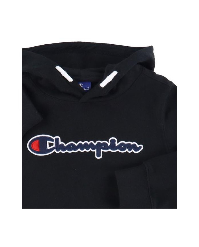 Bluza dziecięca Champion HOODED SWEATSHIRT 305765KK001 Czarna - Sklep online Mastersport