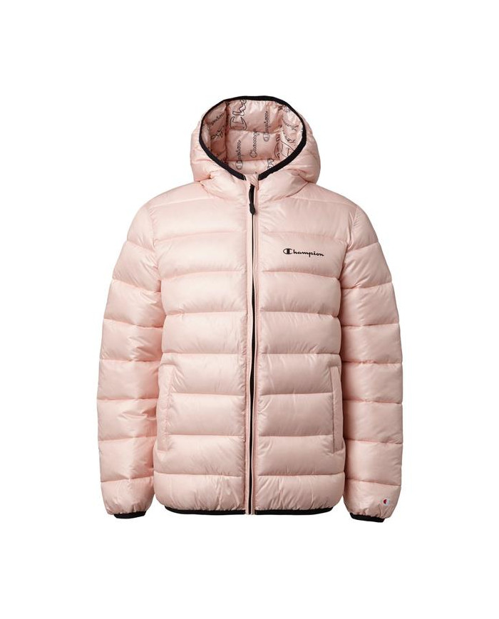 Kurtka dziecięca Champion HOODED JACKET 305826PS157 Różowa - Sklep online Mastersport