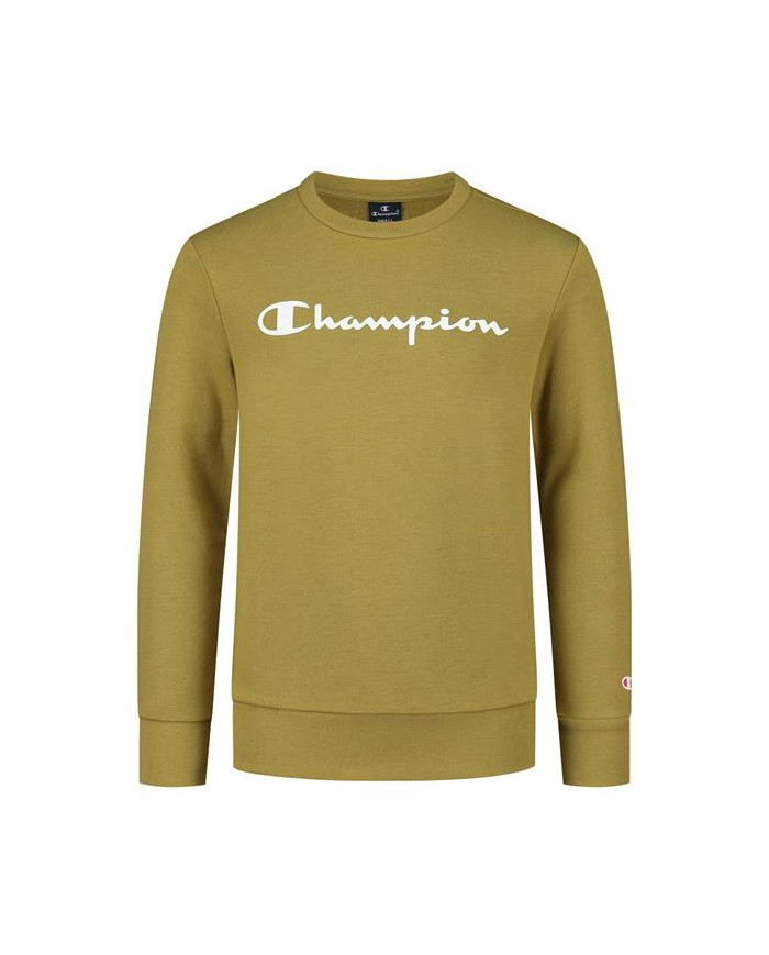 Bluza dziecięca Champion CREWNECK SWEATSHIRT 305905GS092 Zielona - Sklep online Mastersport
