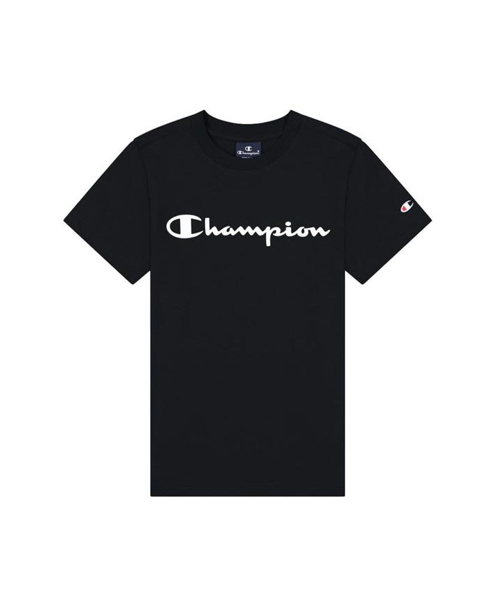Koszulka dziecięca Champion CREWNECK T-SHIRT 305908KK001 Czarna - Sklep online Mastersport