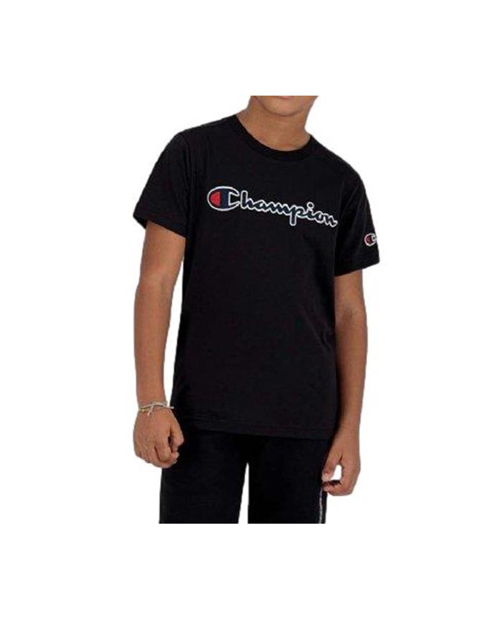 Koszulka dziecięca Champion CREWNECK T-SHIRT 305954KK001 Czarna - Sklep online Mastersport