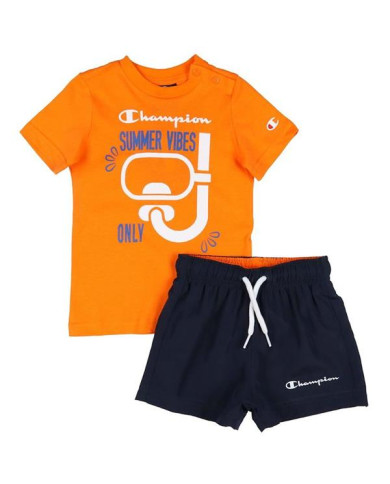 Dres dziecięcy Champion SET 306049OS017 Pomarańczowy - Sklep online Mastersport