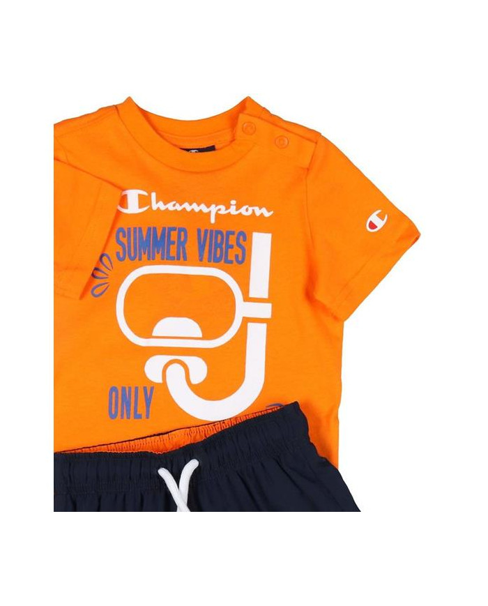 Dres dziecięcy Champion SET 306049OS017 Pomarańczowy - Sklep online Mastersport