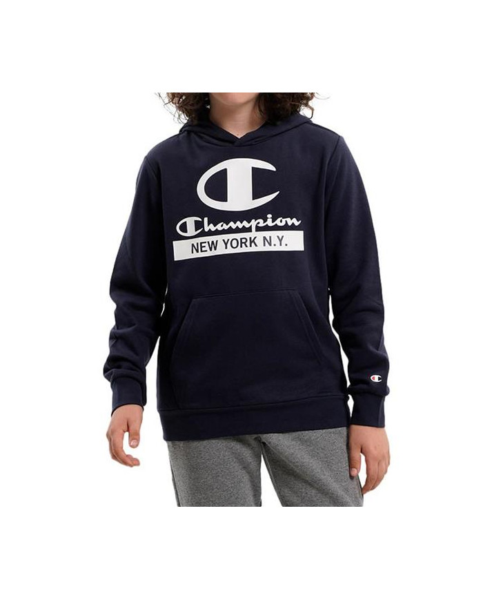 Bluza dziecięca Champion HOODED SWEATSHIRT 306169BS501 Niebieska - Sklep online Mastersport
