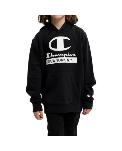 Bluza dziecięca Champion HOODED SWEATSHIRT 306169KK001 Czarna - Sklep online Mastersport