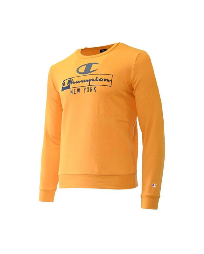 Bluza dziecięca Champion CREWNECK SWEATSHIRT 306172YS113 Żółta - Sklep online Mastersport