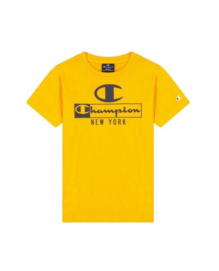 Koszulka dziecięca Champion CREWNECK T-SHIRT 306174YS113 Żółta - Sklep online Mastersport