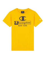 Koszulka dziecięca Champion CREWNECK T-SHIRT 306174YS113 Żółta - Sklep online Mastersport