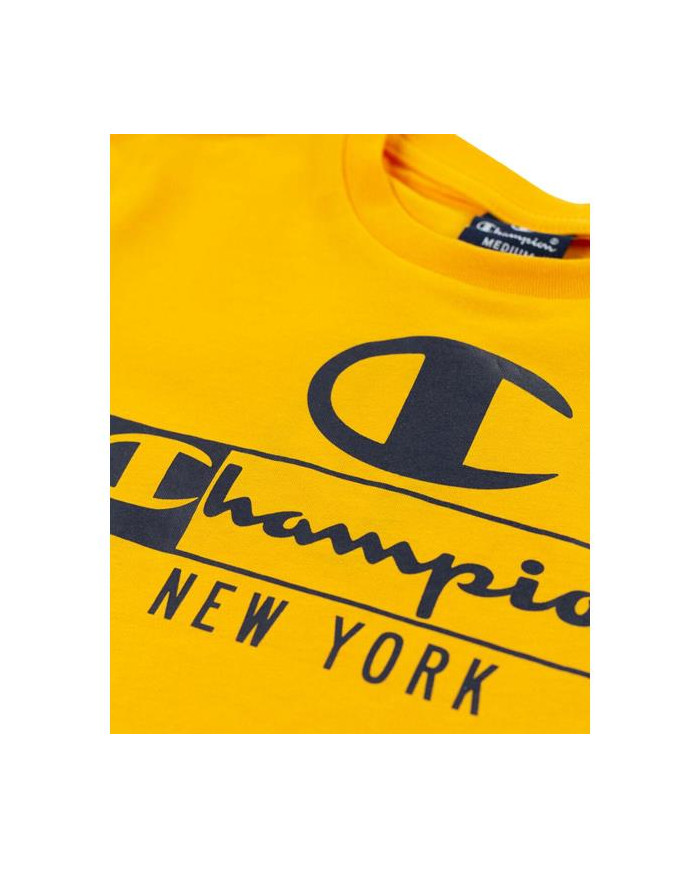 Koszulka dziecięca Champion CREWNECK T-SHIRT 306174YS113 Żółta - Sklep online Mastersport