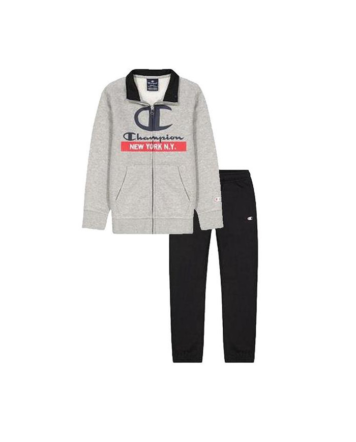 Dres dziecięcy Champion FULL ZIP SUIT 306179EM006 Szary - Sklep online Mastersport
