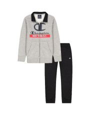 Dres dziecięcy Champion FULL ZIP SUIT 306179EM006 Szary - Sklep online Mastersport