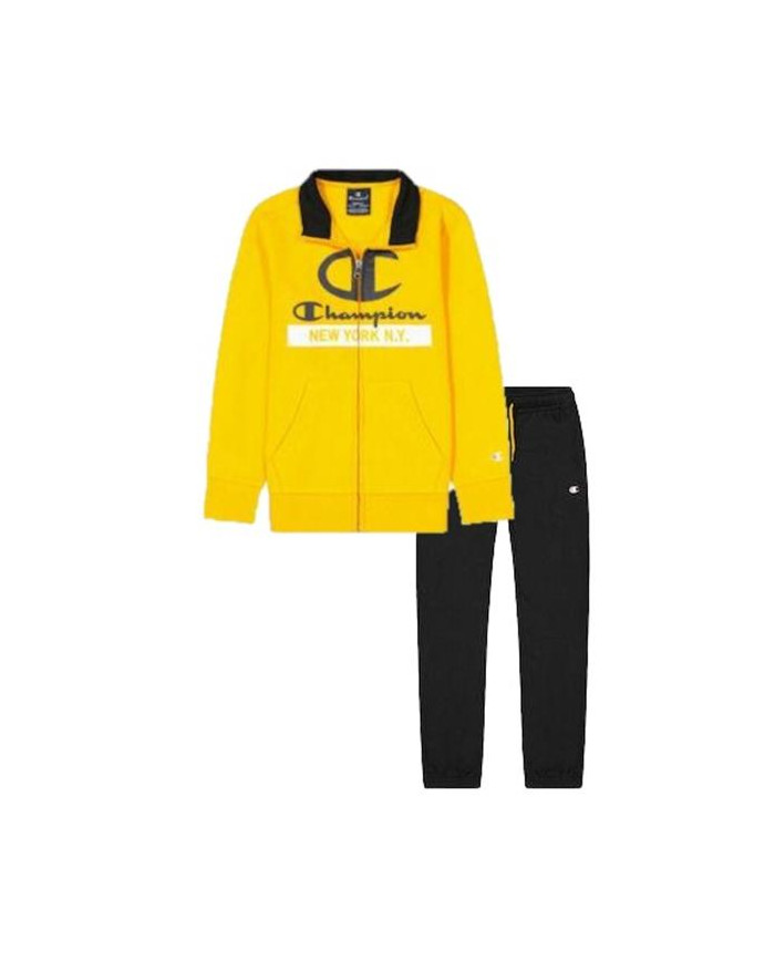 Dres dziecięcy Champion FULL ZIP SUIT 306179YS113 Żółty - Sklep online Mastersport