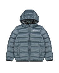Kurtka dziecięca Champion HOODED JACKET 306197ES017 Szara - Sklep online Mastersport