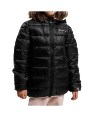 Kurtka dziecięca Champion HOODED JACKET 306197KK001 Czarna - Sklep online Mastersport