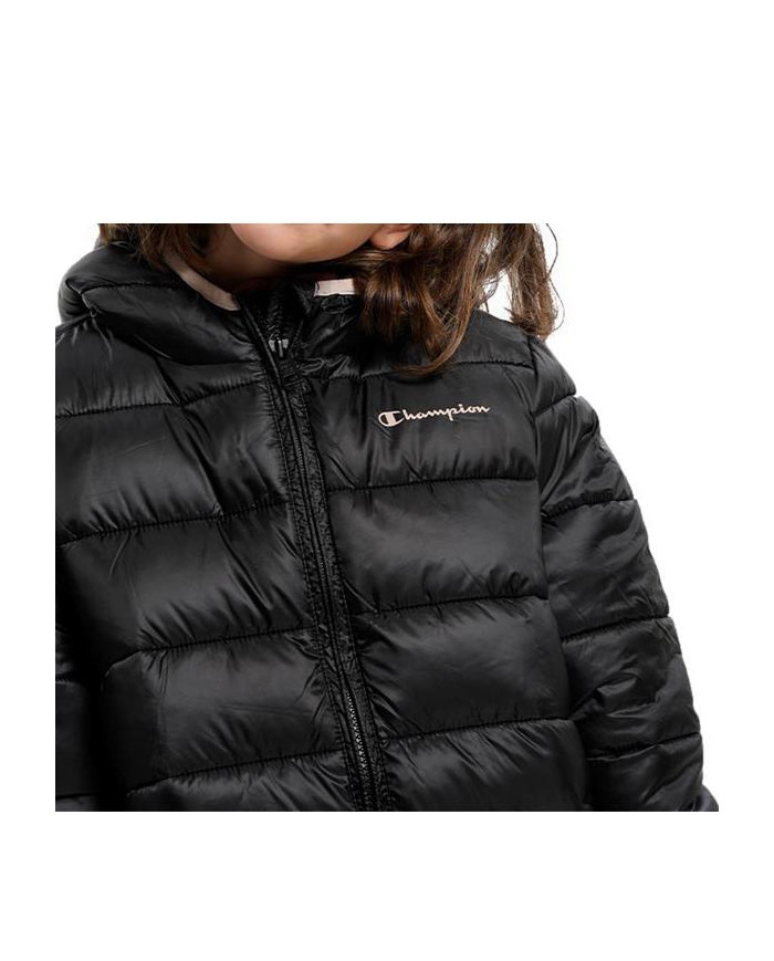 Kurtka dziecięca Champion HOODED JACKET 306197KK001 Czarna - Sklep online Mastersport