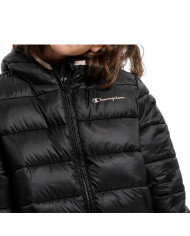 Kurtka dziecięca Champion HOODED JACKET 306197KK001 Czarna - Sklep online Mastersport