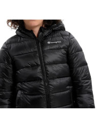 Kurtka dziecięca Champion HOODED JACKET 306197KK002 Czarna - Sklep online Mastersport