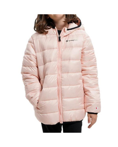 Kurtka dziecięca Champion HOODED JACKET 306197PS075 Różowa - Sklep online Mastersport