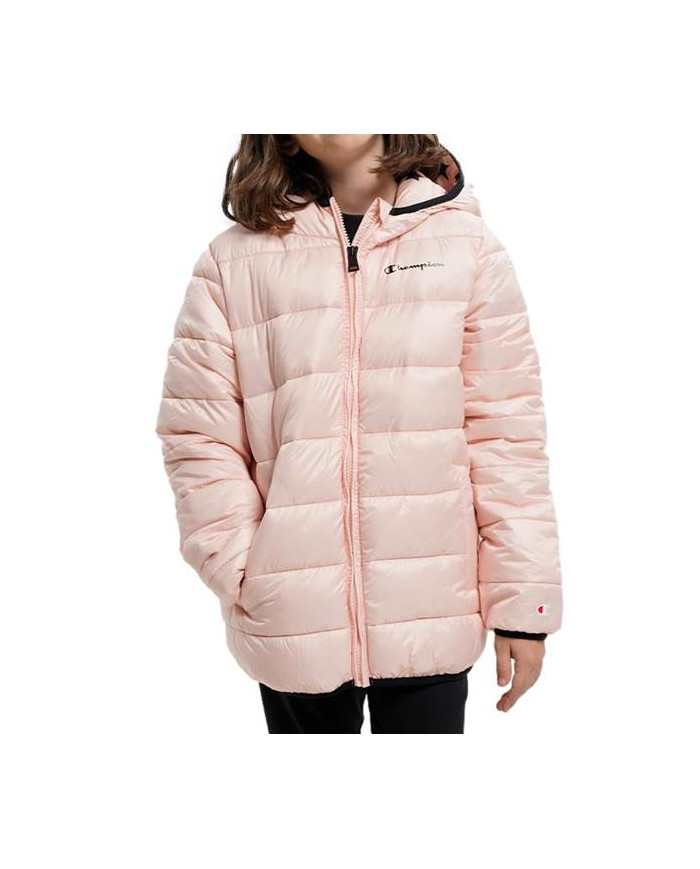 Kurtka dziecięca Champion HOODED JACKET 306197PS075 Różowa - Sklep online Mastersport