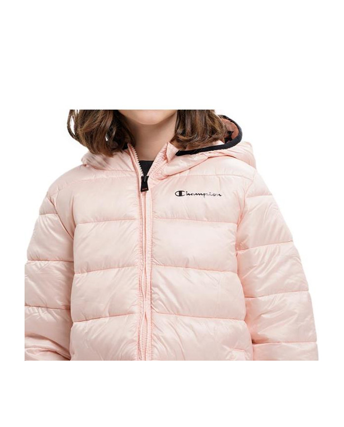 Kurtka dziecięca Champion HOODED JACKET 306197PS075 Różowa - Sklep online Mastersport