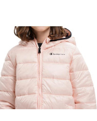 Kurtka dziecięca Champion HOODED JACKET 306197PS075 Różowa - Sklep online Mastersport