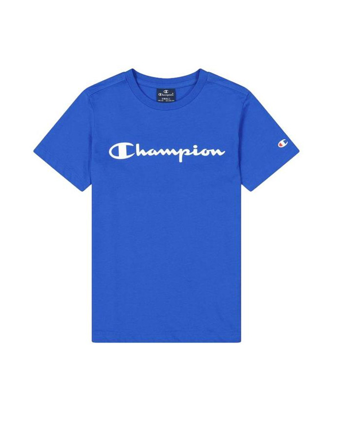 Koszulka dziecięca Champion CREWNECK T-SHIRT 306285BS071 Niebieska - Sklep online Mastersport