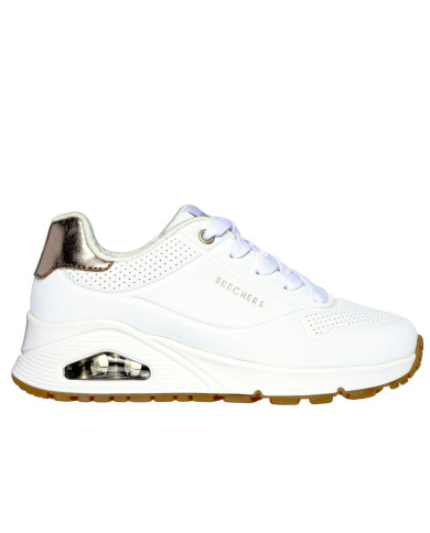 Buty damskie Skechers UNO GEN1 SHIMMER AWAY 310545LWHT Białe - Sklep online Mastersport