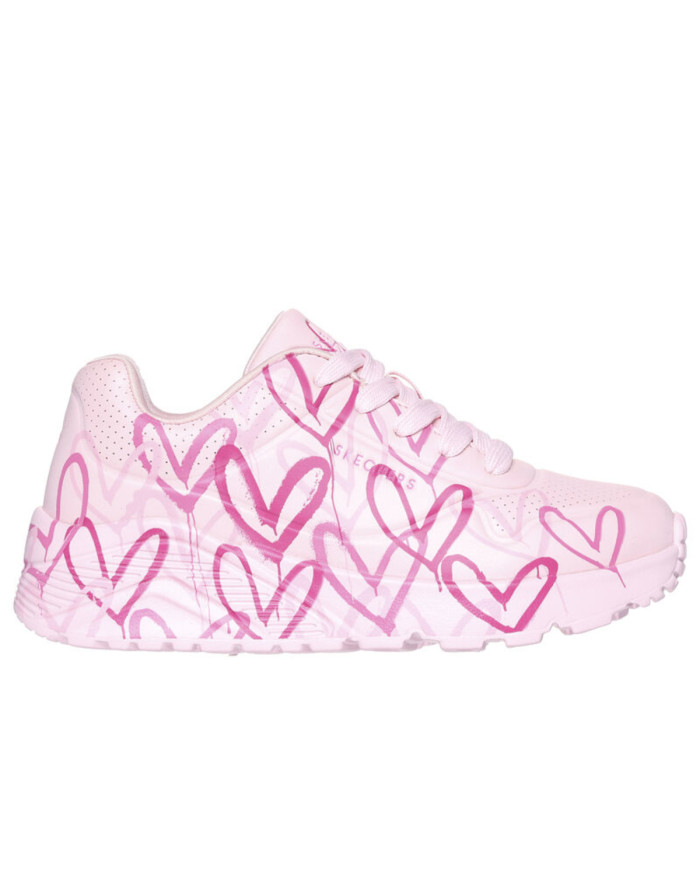 Buty dziecięce Skechers UNO LITE SPREAD THE JOY 314065LLPMT Różowe - Sklep online Mastersport