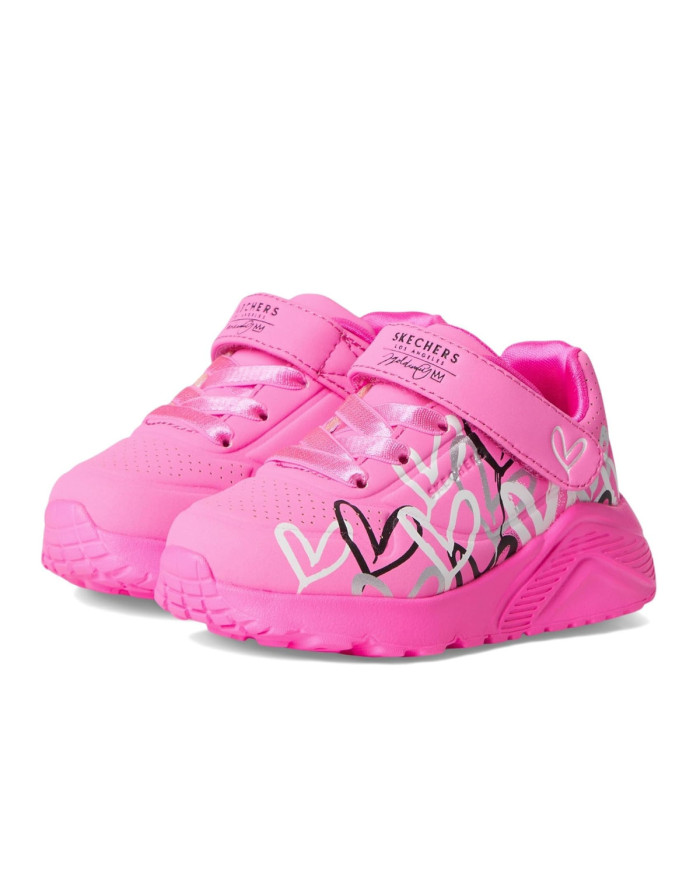 Buty dziecięce Skechers UNO LITE - LOVE LEVITATE 314078NHPMT Różowe - Sklep online Mastersport