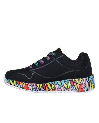 Buty dziecięce Skechers UNO LITE-SUBTLE LOVE 314088LBKMT Czarne - Sklep online Mastersport